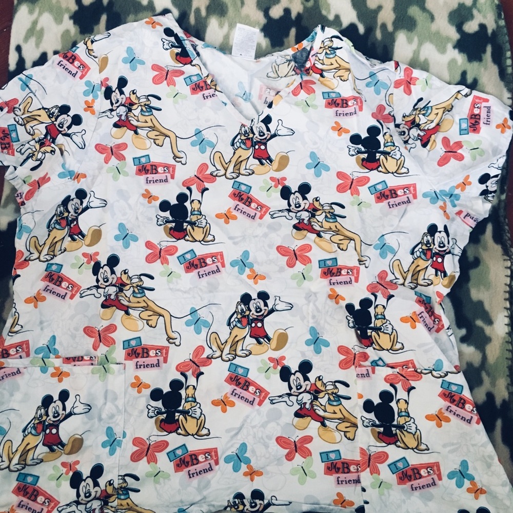 Mickey Mouse scrub top